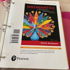 Mathematics Textbook for Elementary Teachers (5th Edition)
